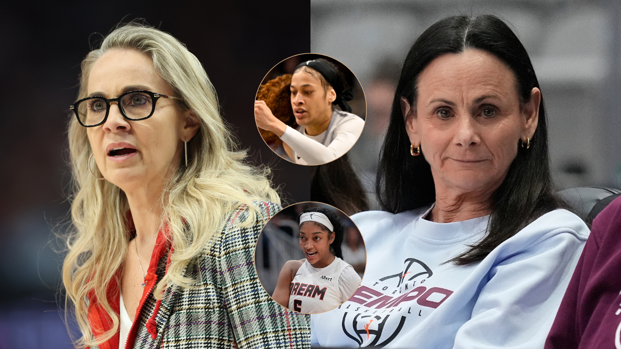 Becky Hammon, Sandry Brondello, Chennedy Carter, Angel Reese - Image Source: Imagn Images
