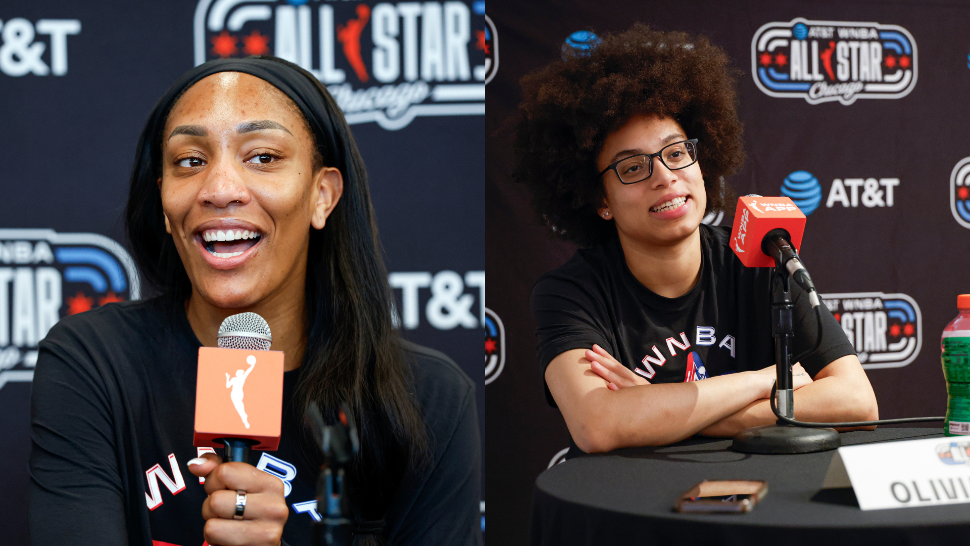 A'ja Wilson, Olivia Miles - Source: Imagn