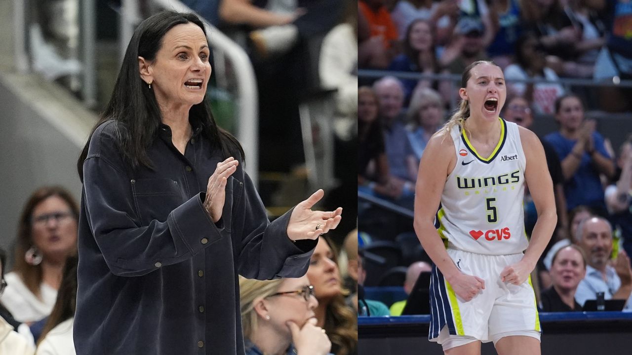Sandy Brondello and Paige Bueckers - Source: Imagn Images