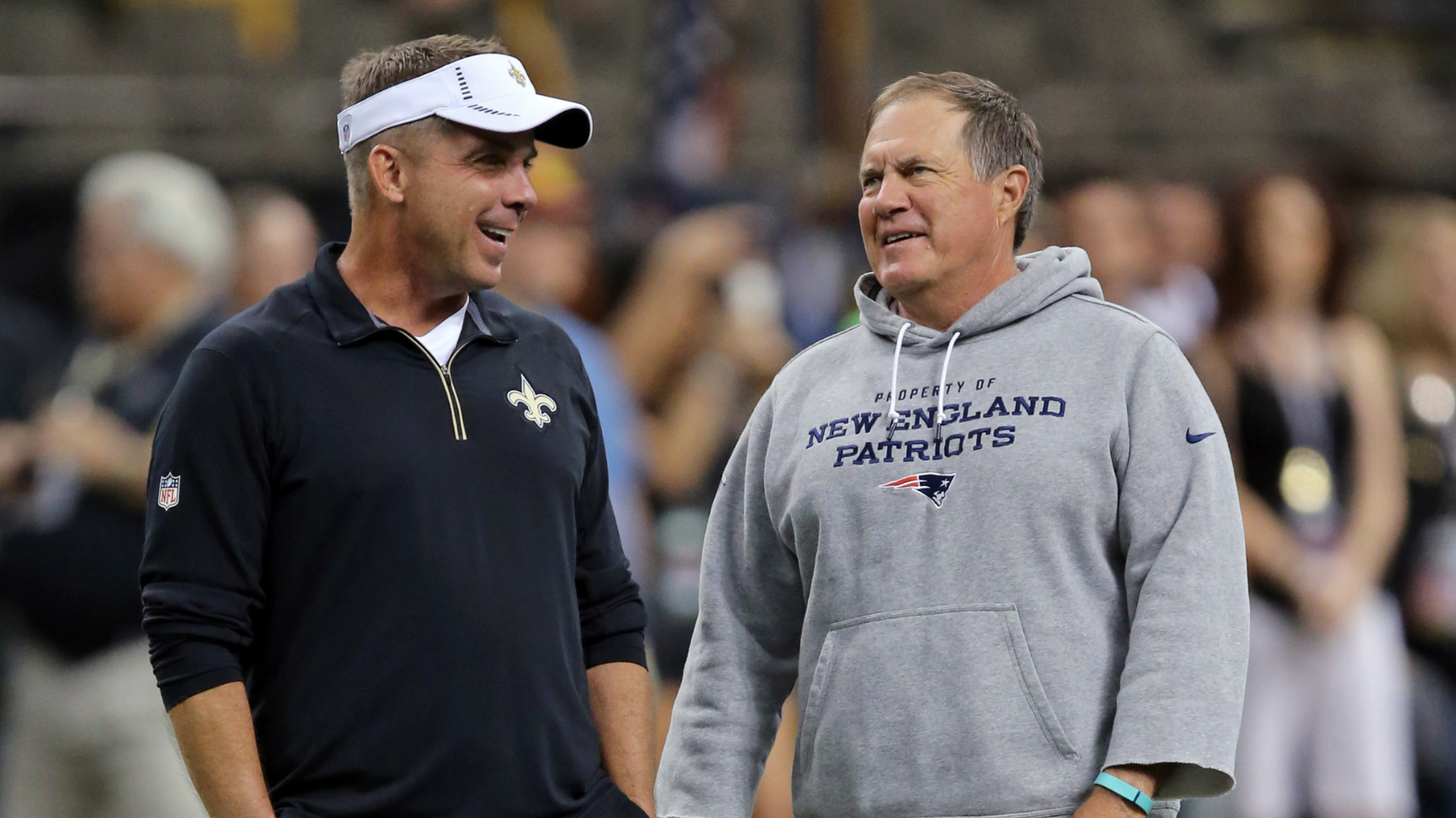 Sean Payton and Bill Belichick. Source: IMAGN
