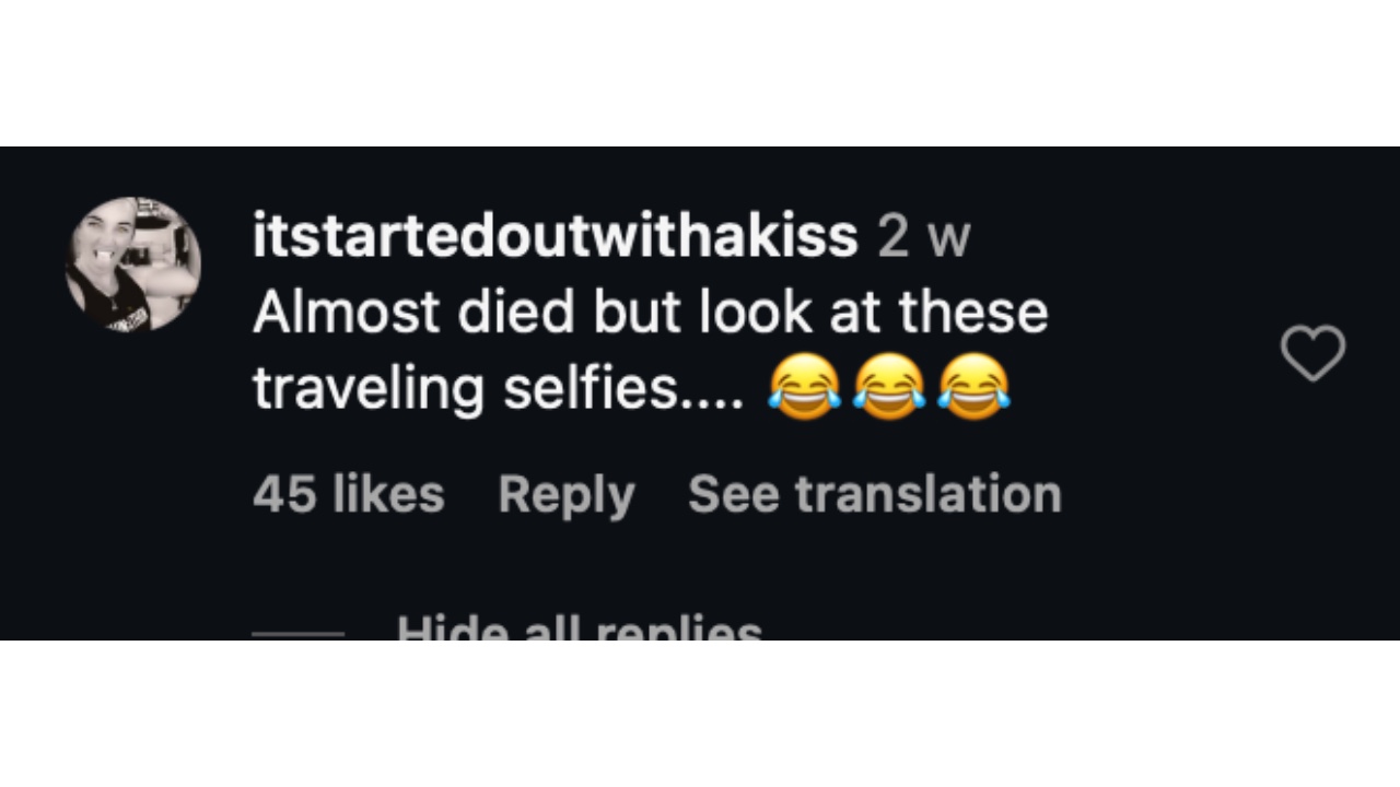 User's comment on Biles' post - (Image via Instagram/ @simonebiles)