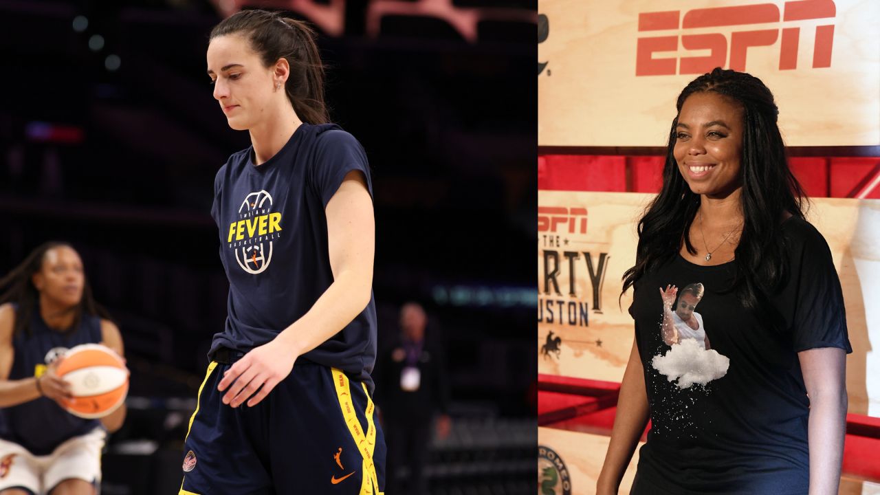 Caitlin Clark and Jemele Hill - Source: Imagn Images