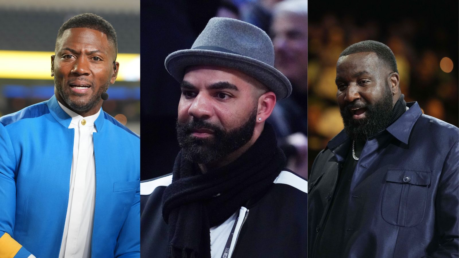 Ryan Clark, Carlos Boozer and Kendrick Perkins - Source: Imagn Images